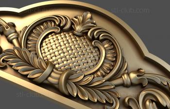 3D model Medallion and plumes (STL)